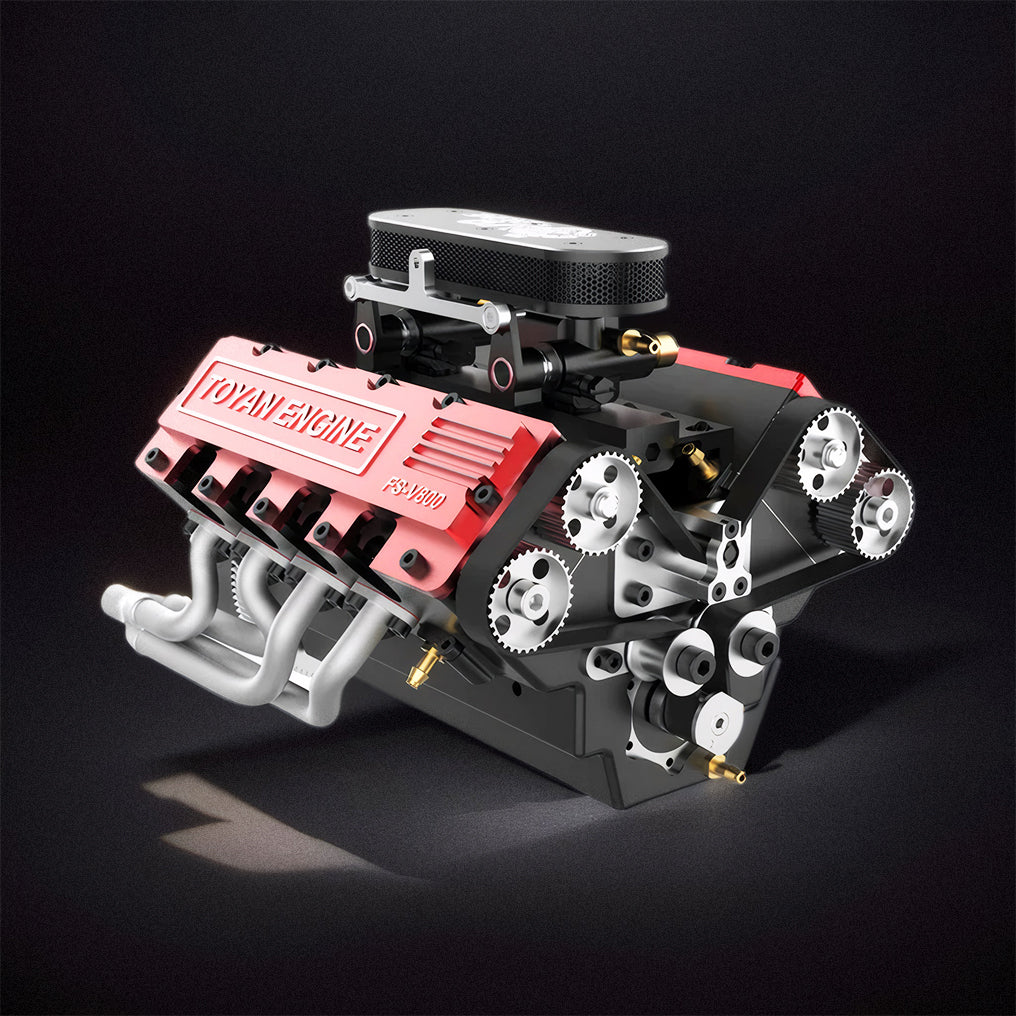 DIY V8 Engine Model That Run 28cc Gasoline/Nitro Engine KIT FSV800