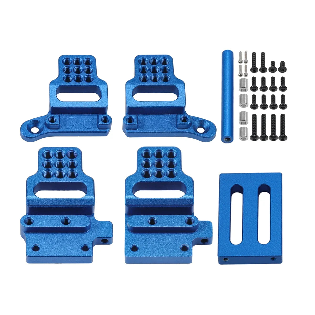 INJORA Pare-chocs arrière en aluminium CNC pour 1/18 RC Crawler TRX4M Bronco Upgrade (4M-43 INJORA Pare-chocs arrière en aluminium CNC pour 1/18 RC Crawler TRX4M Bronco Upgrade (4M-43