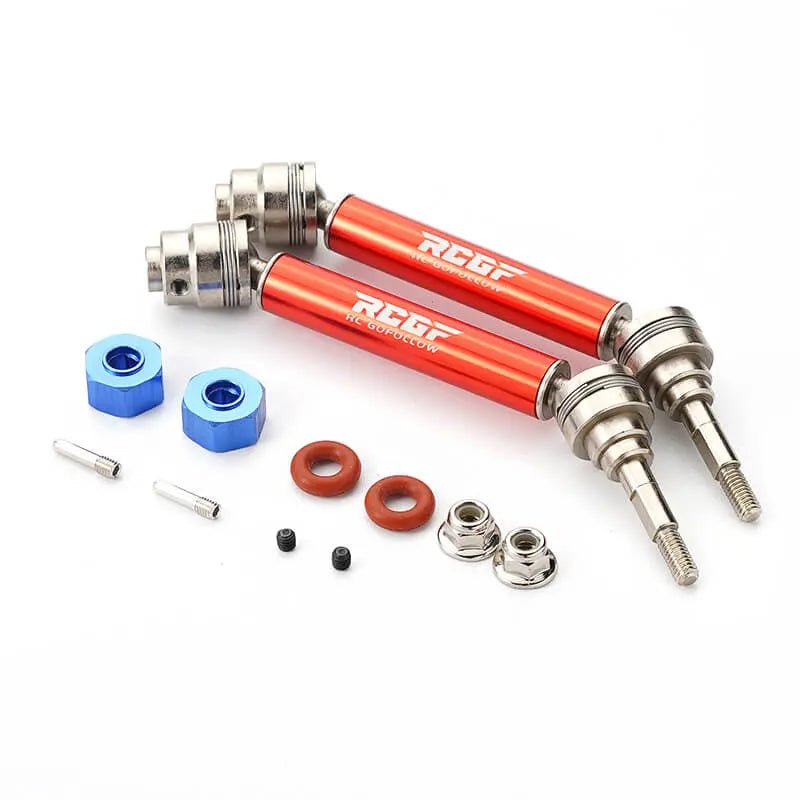 INTEGY RC Front Drive Shafts For Traxxas 1/10 Stampede 4X4 & Slash 4x4 - Dual Joint Telescopic