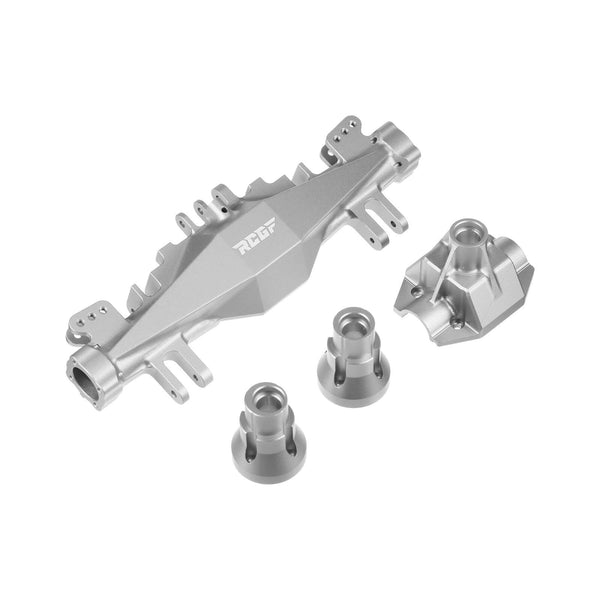 1/8 LOSI LMT Aluminum Rear Axle Housing Complete Set C hub Carrier Upgrades Silver