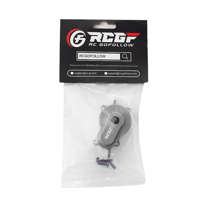 RCGOFOLLOW RCGF 1/10 RedCat Gen8 Alloy Transfer Gear Box Housing Cover Upgrades,Silver
