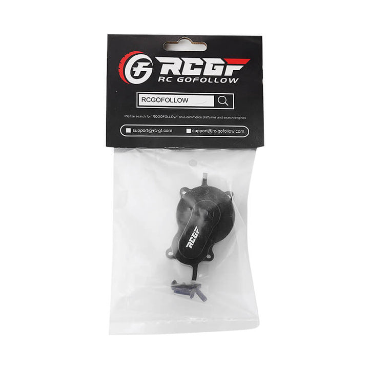 RCGOFOLLOW RCGF 1/10 RedCat Gen8 Alloy Transfer Gear Box Housing Cover Upgrades,Black