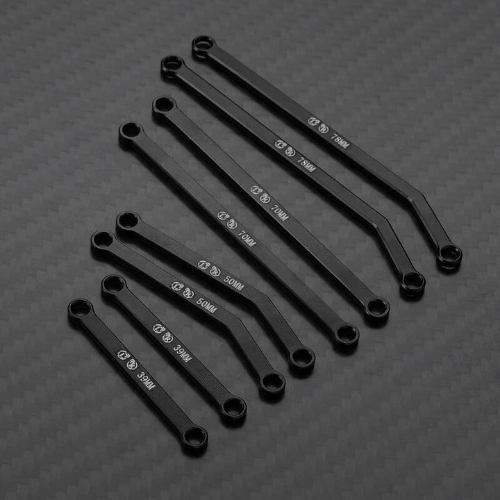 RCGOFOLLOW RCGF 1/24 Axial SCX24 Gladiator High Clearance Linkage Set Upgrades,Black
