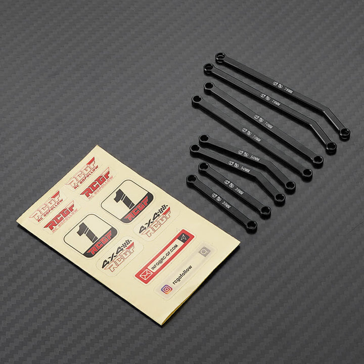 RCGOFOLLOW RCGF 1/24 Axial SCX24 Gladiator High Clearance Linkage Set Upgrades,Black