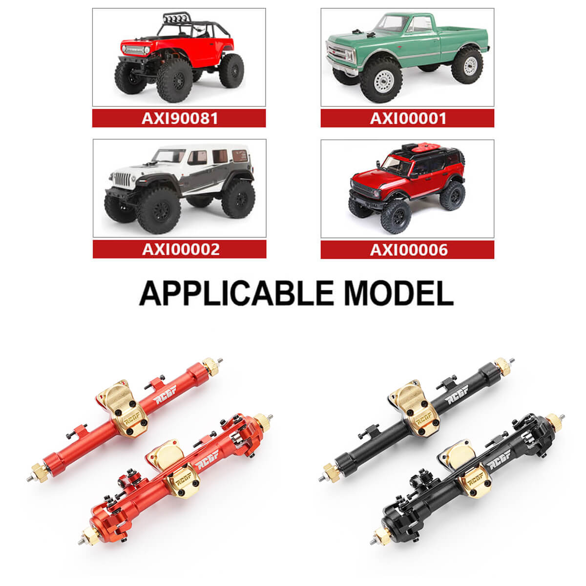 1/24 Axial SCX24 4WD Aluminum Axles Set | RCGOFOLLOW