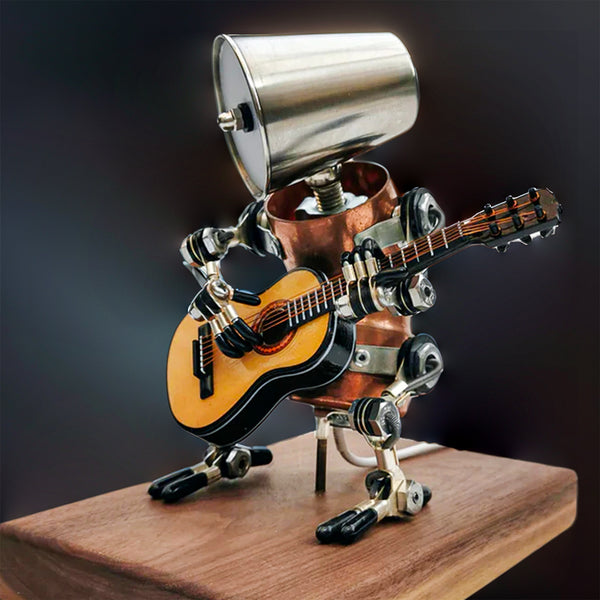 DIY 3D Metal Steampunk Hand-Assembled Robot Band Model