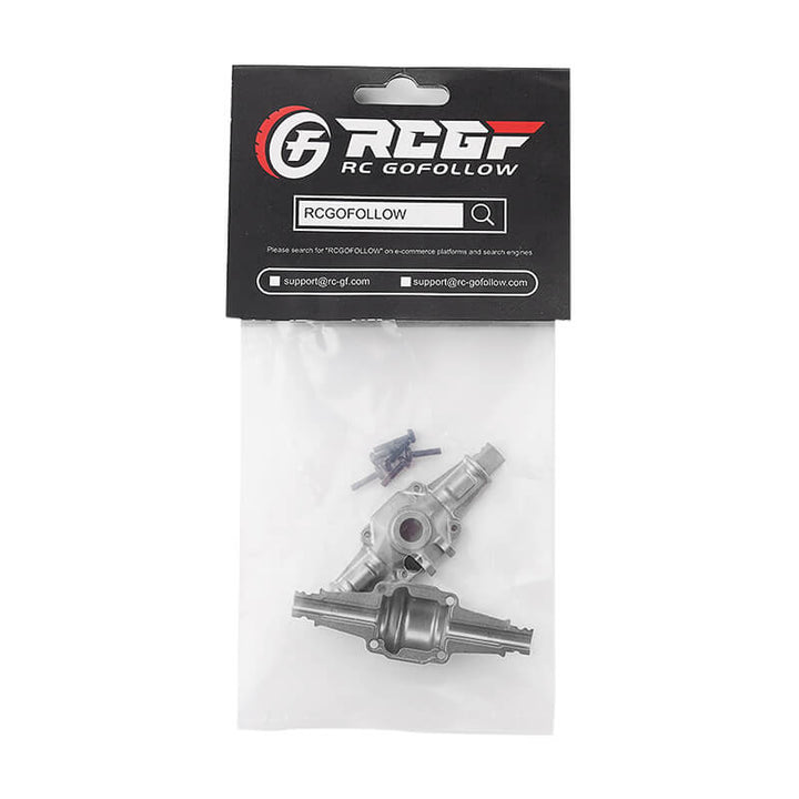 RCGOFOLLOW RCGF 1/24 FMS FCX24 Aluminum Alloy Axles and Brass Parts Upgrades,Silver