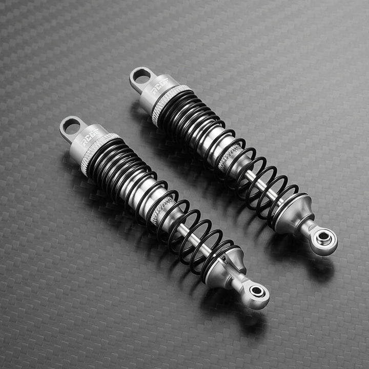 RCGOFOLLOW 1/10 RedCat Blackout XTE XBE BSD 98mm Front & Rear Shocks Upgrades,Silver