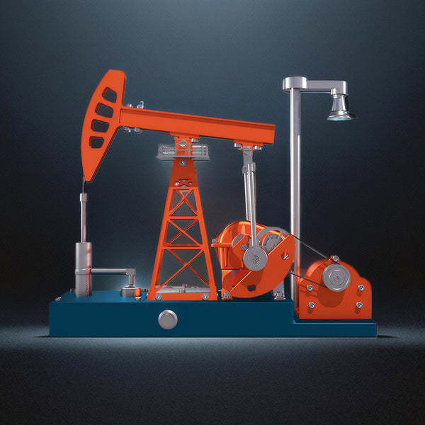 DIY Educational 3D Metal Oilfield Working Equipment with Pumping Unit that Works