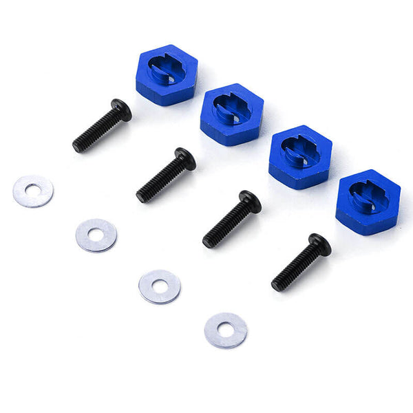 RCGOFOLLOW™ Cubos de rueda de aluminio hexagonales para actualizaciones de Traxxas Latrax 1/18