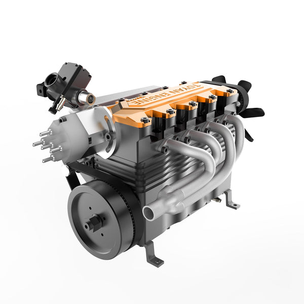 DIY OHC L4 Engine 14CC Gasoline Water-cooled Engine Model Kit FS-L400BGC