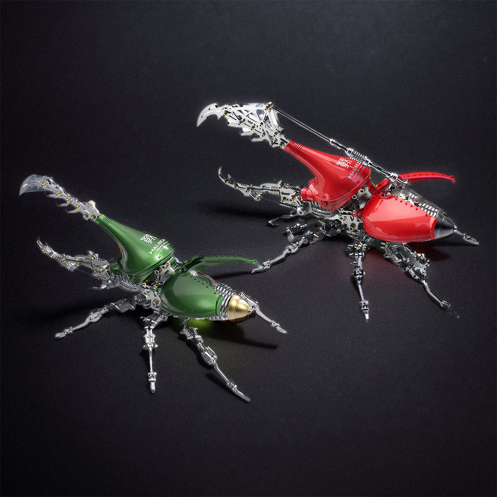 DIY 3D Beetle with Long Horn Metal Model | RCGOFOLLOW