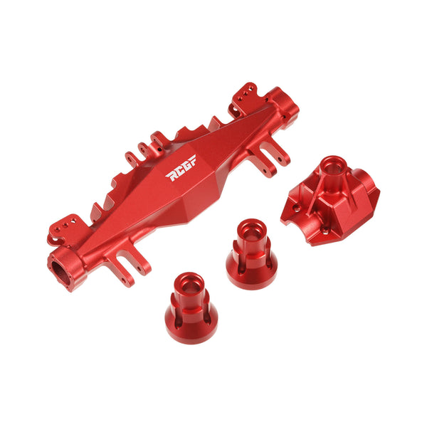 1/8 LOSI LMT Aluminum Rear Axle Housing Complete Set C hub Carrier Upgrades Red