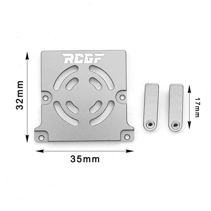 RCGOFOLLOW RCGF 1/24 AXIAL SCX24 Aluminum Alloy Receiver Tray Upgrades,Silver