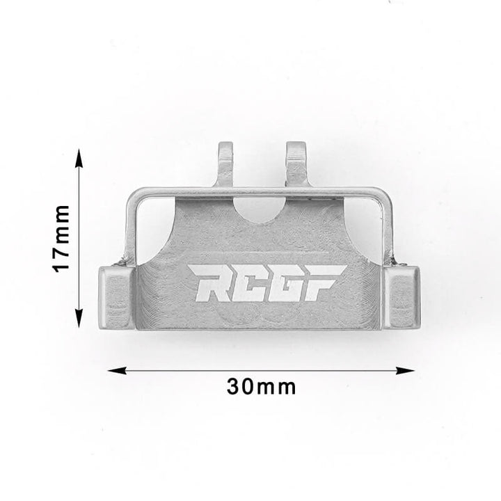 RCGOFOLLOW RCGF 1/24 Axial SCX24 Deadbolt/C10/Jeep Wrangler/Bronco Steering Servo Mount Upgrades,Silver