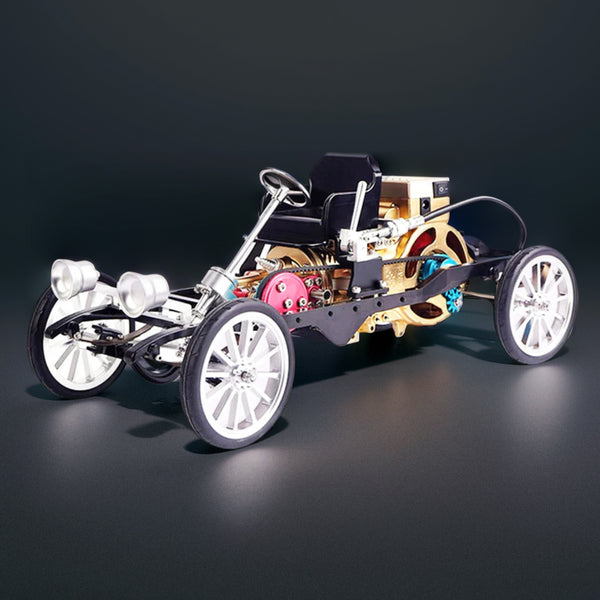 Teching Car Engine Assembly Kit Single Cylinder Car Building Kit Toy Gift for Adult