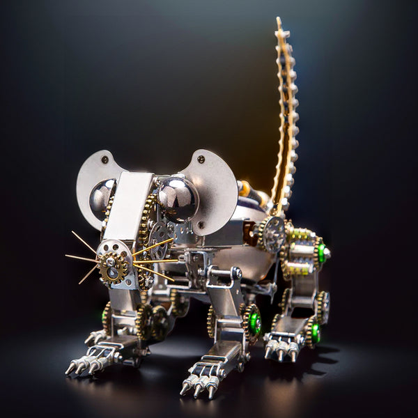 DIY 3D Metal Mechanical Puzzle Easter Mouse Assembly Animal Model Kit-525PCS
