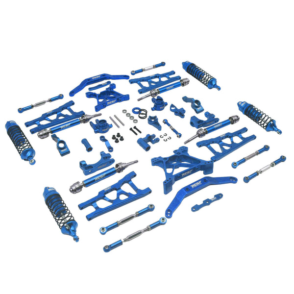 RCGOFOLLOW RCGF 1/10 Traxxas SLASH STAMPEDE Aluminum Upgrade Parts Kit,Blue