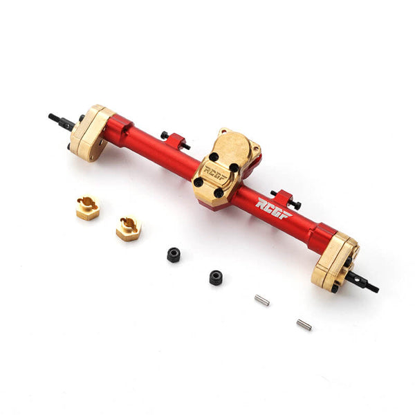 1/24 Axial SCX24 4WD Increase Weight Rear Portal Axle Upgrades Red