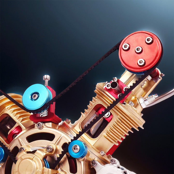 Metal Engine Build Kit DIY Full Metal V2 Car Engine Assembly Kit | RCGOFOLLOW