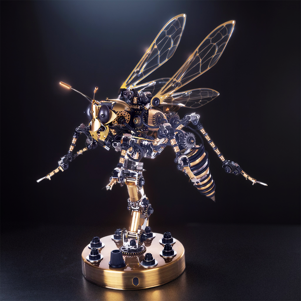 DIY 3D Wasp Insects Metal Model Puzzles Building Block Set Toys