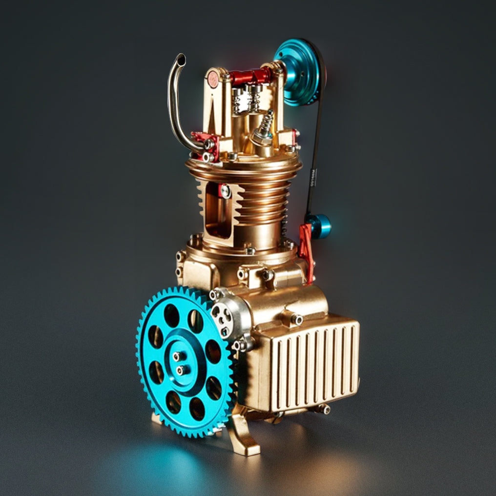 DIY Single-cylinder Car Engine Assembly Kit Build Kit Gift Toy for Col ...