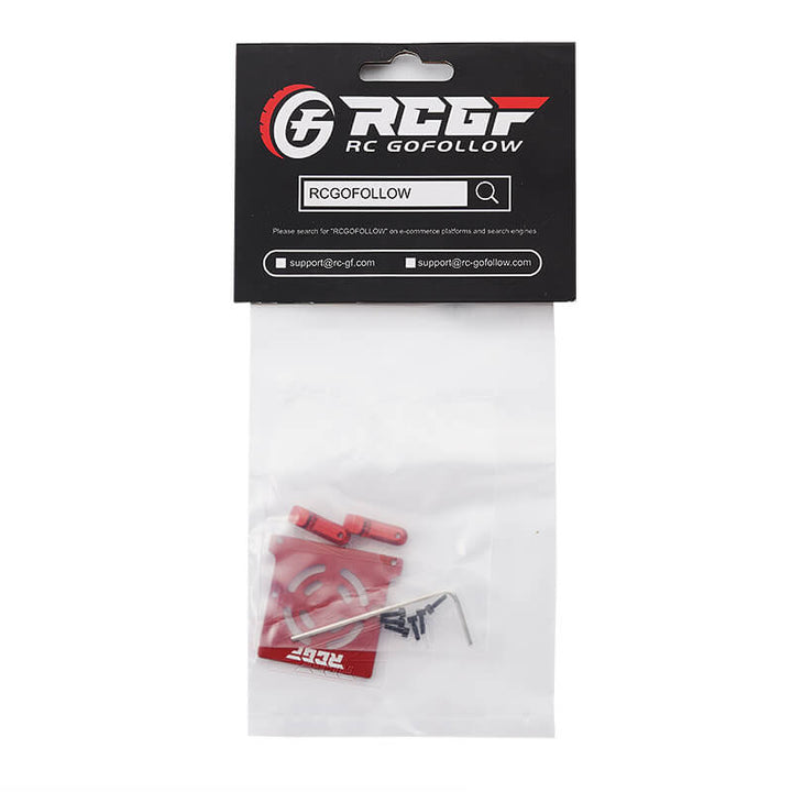 RCGOFOLLOW RCGF 1/24 AXIAL SCX24 Aluminum Alloy Receiver Tray Upgrades,Red