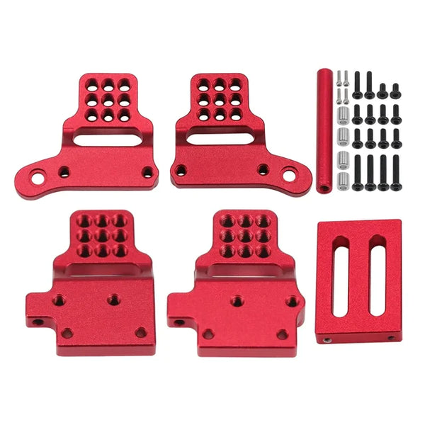 1/18 Traxxas TRX4M Defender Bronco Chassis Shock Mounts Set Upgrades Red
