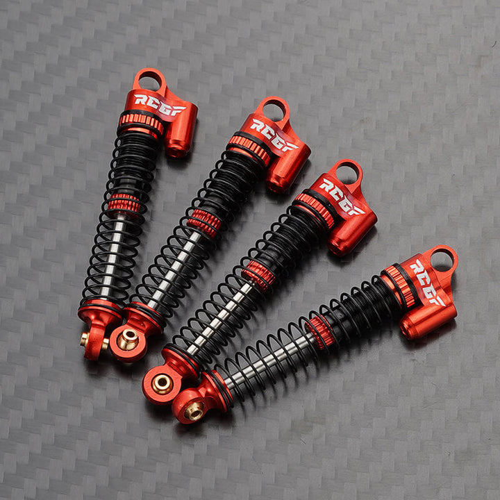 RCGOFOLLOW RCGF 1/24 Axial SCX24 AX24 Oil Filled F/R Type Shock Absorber Upgrades,Red