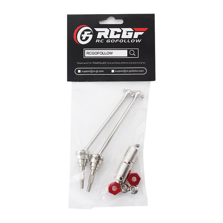 RCGOFOLLOW™ Strengthen CVD Axle Driveshaft with 12mm Hex for 1/10 Slash Stampede Rustler 4X4 9052X Upgrades
