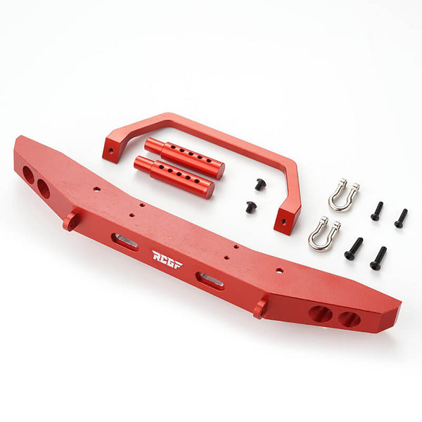 RCGOFOLLOW RCGF 1/10 RedCat Gen8 Scale Alloy Front Bumper Set Upgrades,Red