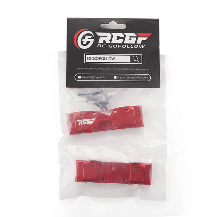 RCGOFOLLOW RCGF 1/10 RedCat Gen8 Alloy Front Rear Bumper Mount Upgrades,Red