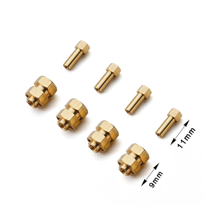 RCGOFOLLOW™ Brass counterweight hexes H7*9.5mm for Axial SCX24 crawlers AXI90081 AXI00001 AXI00002 AXI00005 RC UPGRADES Parts