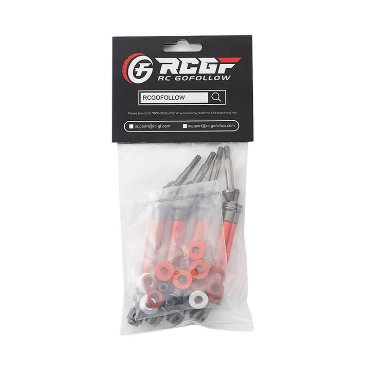 RCGOFOLLOW RCGF 1/10 Traxxas Slash Rustler Stampede Hoss Driveshaft Set Upgrades,Red
