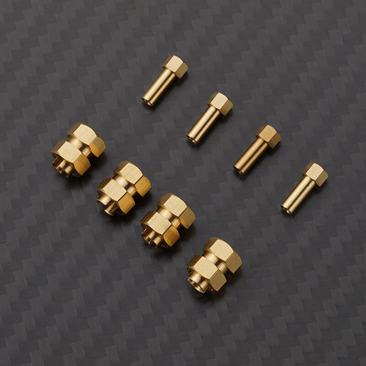 RCGOFOLLOW™ Brass counterweight hexes H7*9.5mm for Axial SCX24 crawlers AXI90081 AXI00001 AXI00002 AXI00005 RC UPGRADES Parts