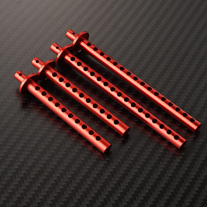 RCGOFOLLOW RCGF 1/10 RedCat Gen8 Alloy Front Rear Body Post Upgrades,Red