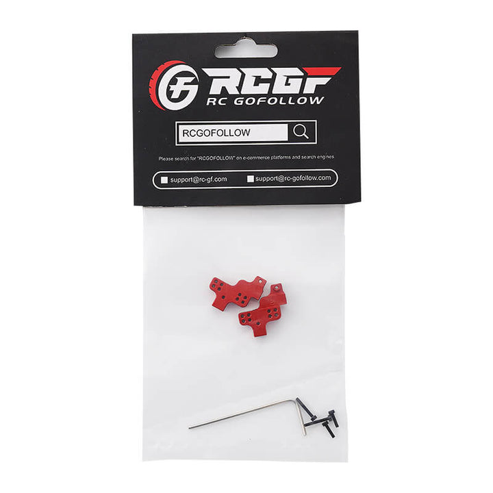 RCGOFOLLOW RCGF 1/24 AXIAL SCX24 Aluminum Alloy Front Shock Tower Upgrades,Red