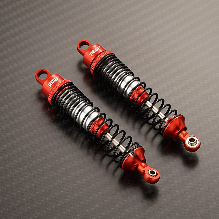 RCGOFOLLOW 1/10 RedCat Blackout XTE XBE BSD 98mm Front & Rear Shocks Upgrades,Red