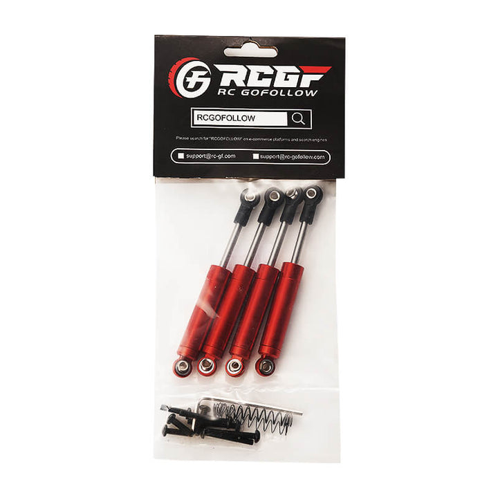 RCGOFOLLOW 1/18 Axial UTB18 Capra Built-in Spring Shock Absorber Upgrades,Red