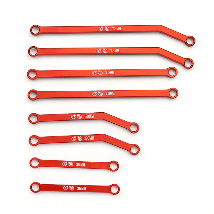 RCGOFOLLOW RCGF 1/24 Axial SCX24 Gladiator High Clearance Linkage Set Upgrades,Red