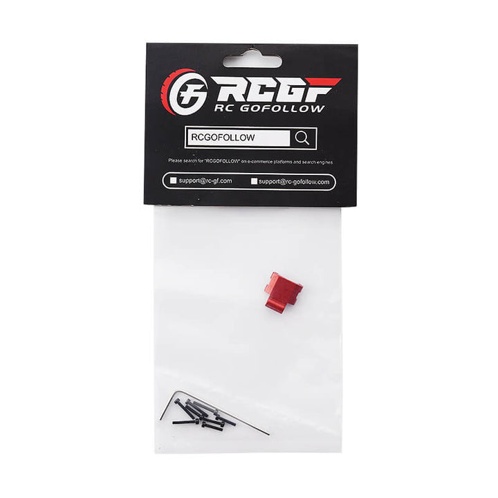 RCGOFOLLOW RCGF 1/24 Axial SCX24 Rear Axle Truss Upper Link Mount Upgrades,Red