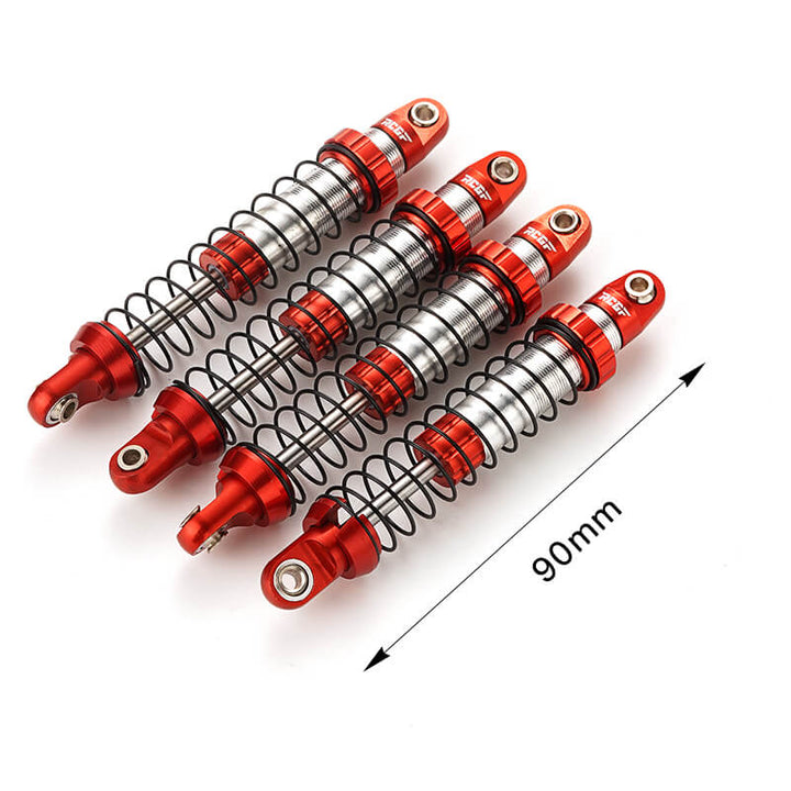 RCGOFOLLOW 1/18 Axial UTB18 Capra Damper Oil Filled Type Shock Absorber Upgrade,Red
