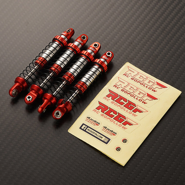 RCGOFOLLOW 1/18 Axial UTB18 Capra Damper Oil Filled Type Shock Absorber Upgrade,Red