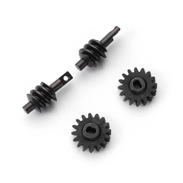 RCGOFOLLOW RCGF 1/24 Axial SCX24 Overdrive Gear 16T Steel Worm Gears Set Compatiable With AX24,Red