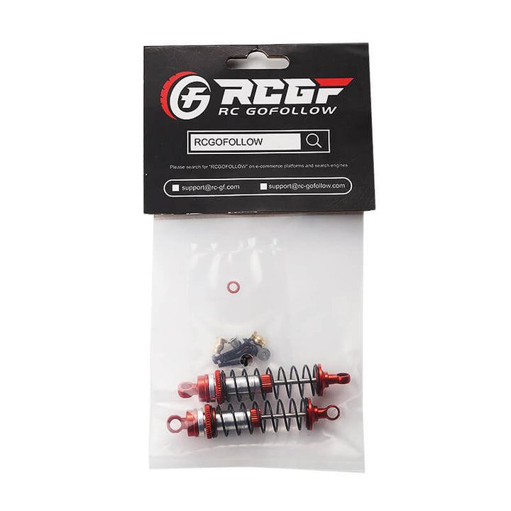 RCGOFOLLOW RCGF Losi 1/16 Mini-B 1/18 Mini-T Rear Oil Filled Shock Absorber Upgrades,Red
