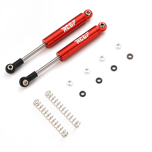 RCGOFOLLOW 1/10 Traxxas Trx4 Scale Shock Absorber Damper Oil Filled Upgrades,Red