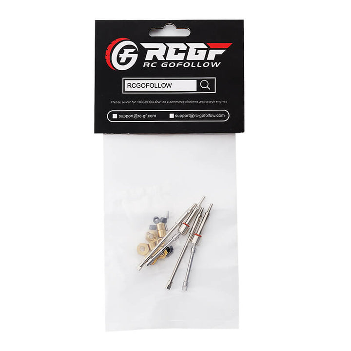 RCGOFOLLOW™ Axial SCX24 extended 4mm front CVD driveshaft and rear drive shaft for wider chassis and bigger wheels for Axial 1-24  SCX24 crawlers Upgrades Parts