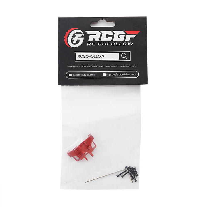 RCGOFOLLOW RCGF 1/24 Axial SCX24 Deadbolt/C10/Jeep Wrangler/Bronco Steering Servo Mount Upgrades,Red