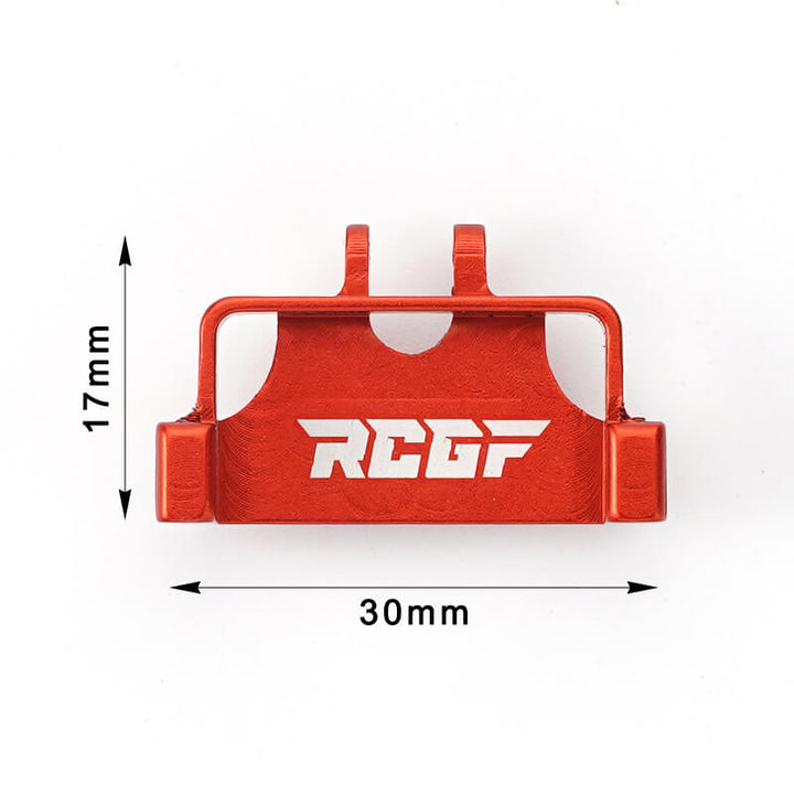 RCGOFOLLOW RCGF 1/24 Axial SCX24 Deadbolt/C10/Jeep Wrangler/Bronco Steering Servo Mount Upgrades,Red