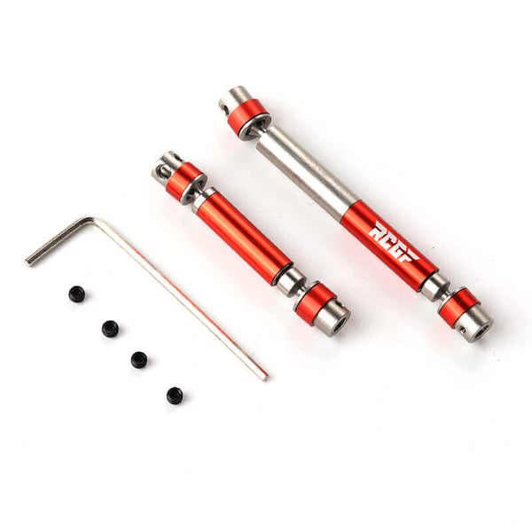 1/18 HobbyPlus CR18 Stainless Steel Centre Driveshafts Upgrades Red